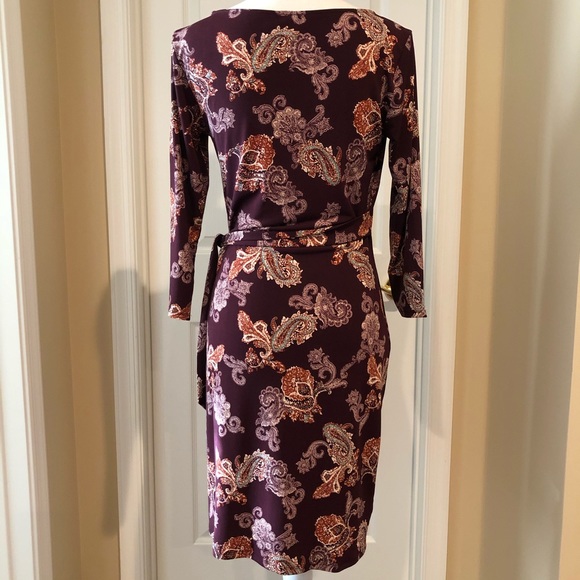 NWT Ann Taylor Faux Wrap Dress - Picture 2 of 5